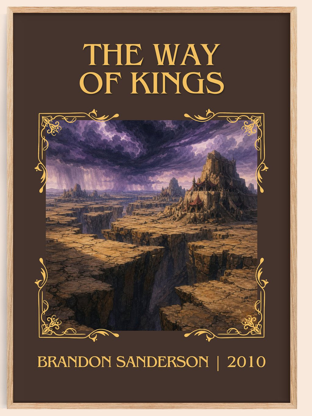 The Way of Kings Classic Book Art Print by Brandon Sanderson – book poster