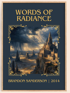 Words of Radiance Classic Book Art Print by Brandon Sanderson – book poster