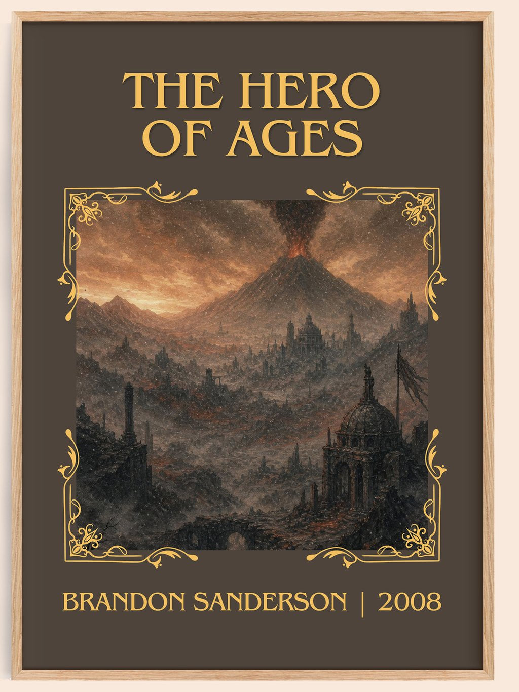 The Hero of Ages Classic Book Art Print by Brandon Sanderson – book poster
