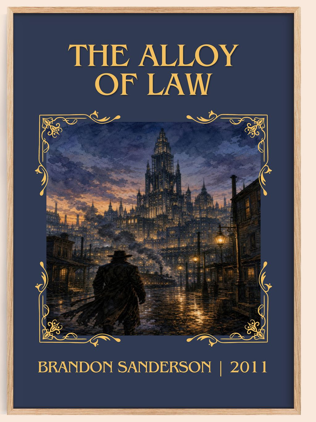 The Alloy of Law Classic Book Art Print by Brandon Sanderson – book poster
