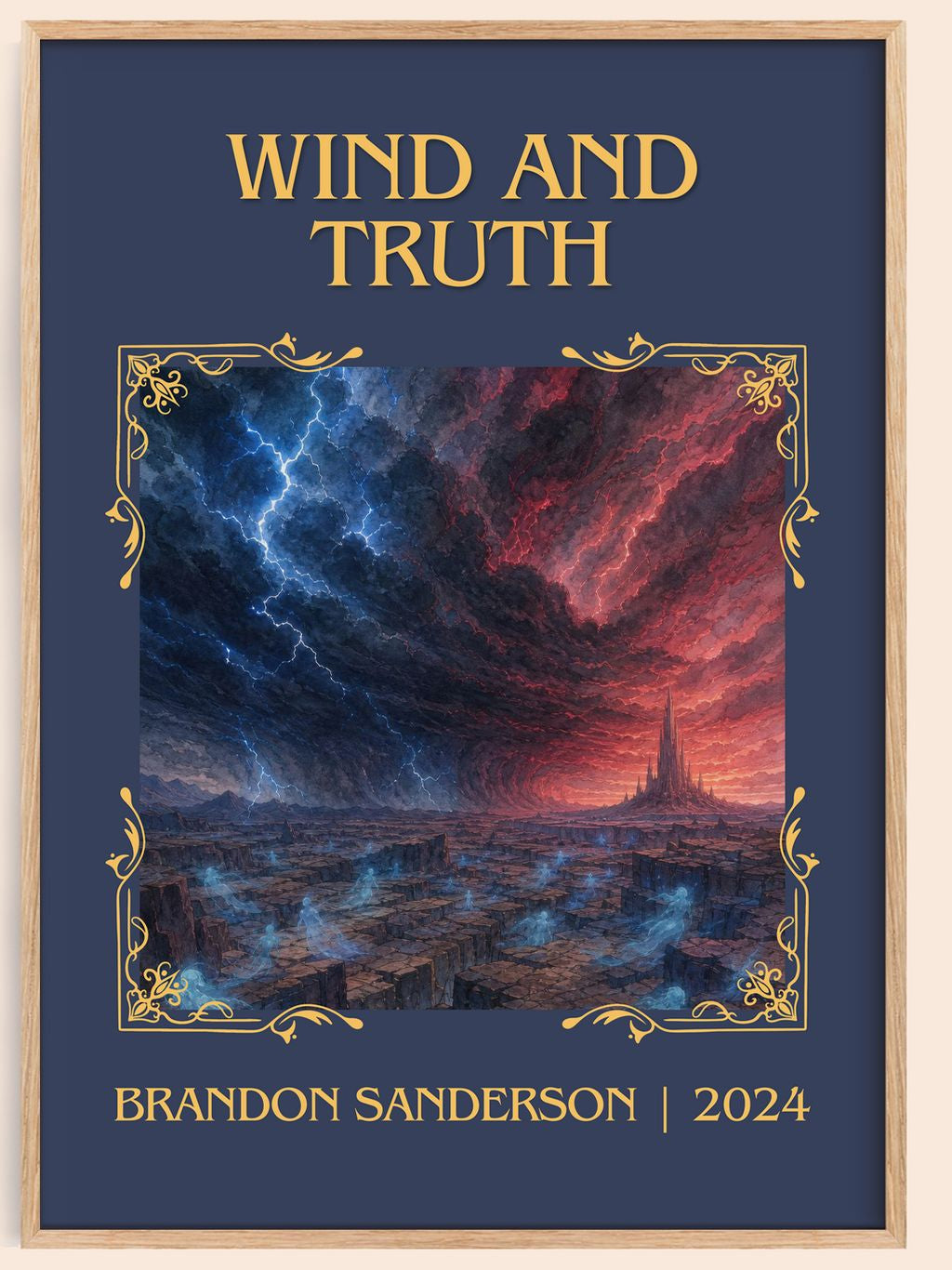 Wind and Truth Classic Book Art Print by Brandon Sanderson – book poster