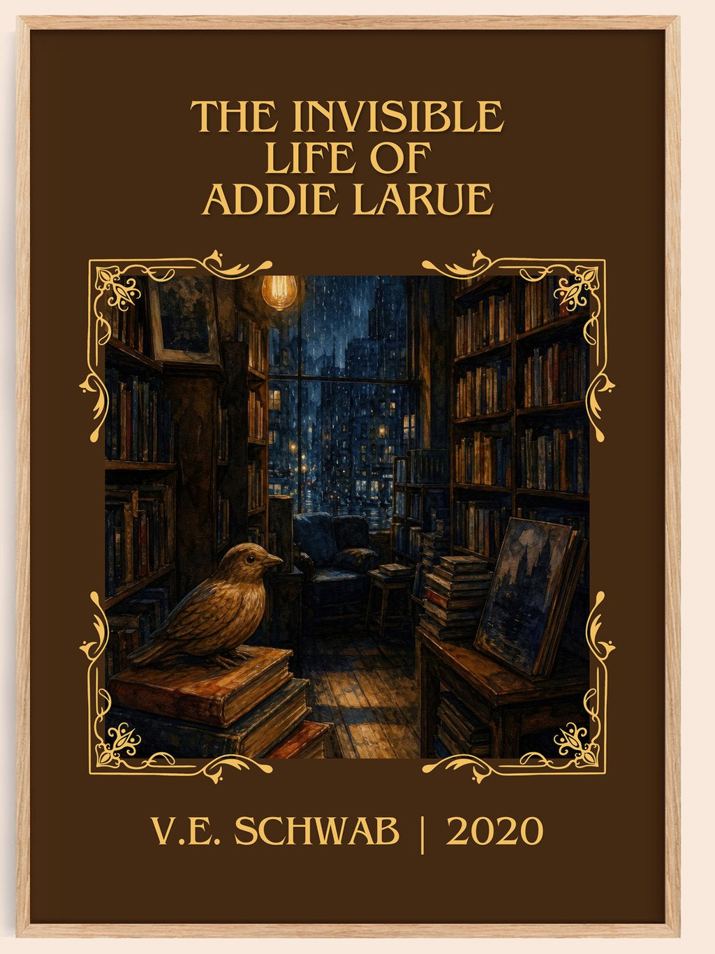 Invisible Life of Addie LaRue Classic Book Art Print by V.E. Schwab – book poster