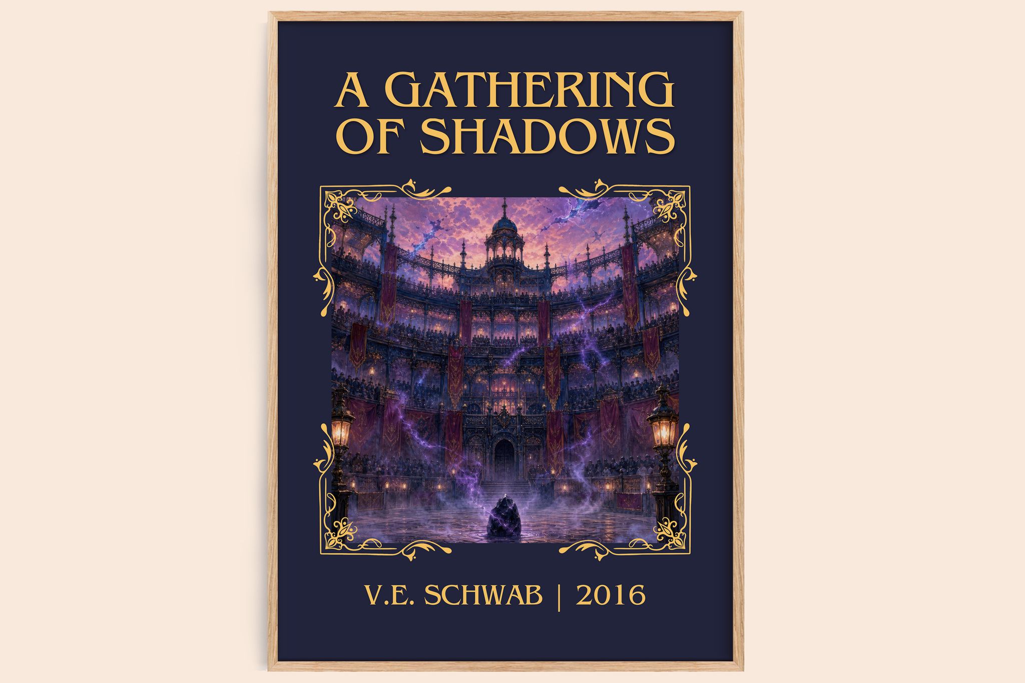 A Gathering of Shadows Classic Book Art Print by V.E. Schwab