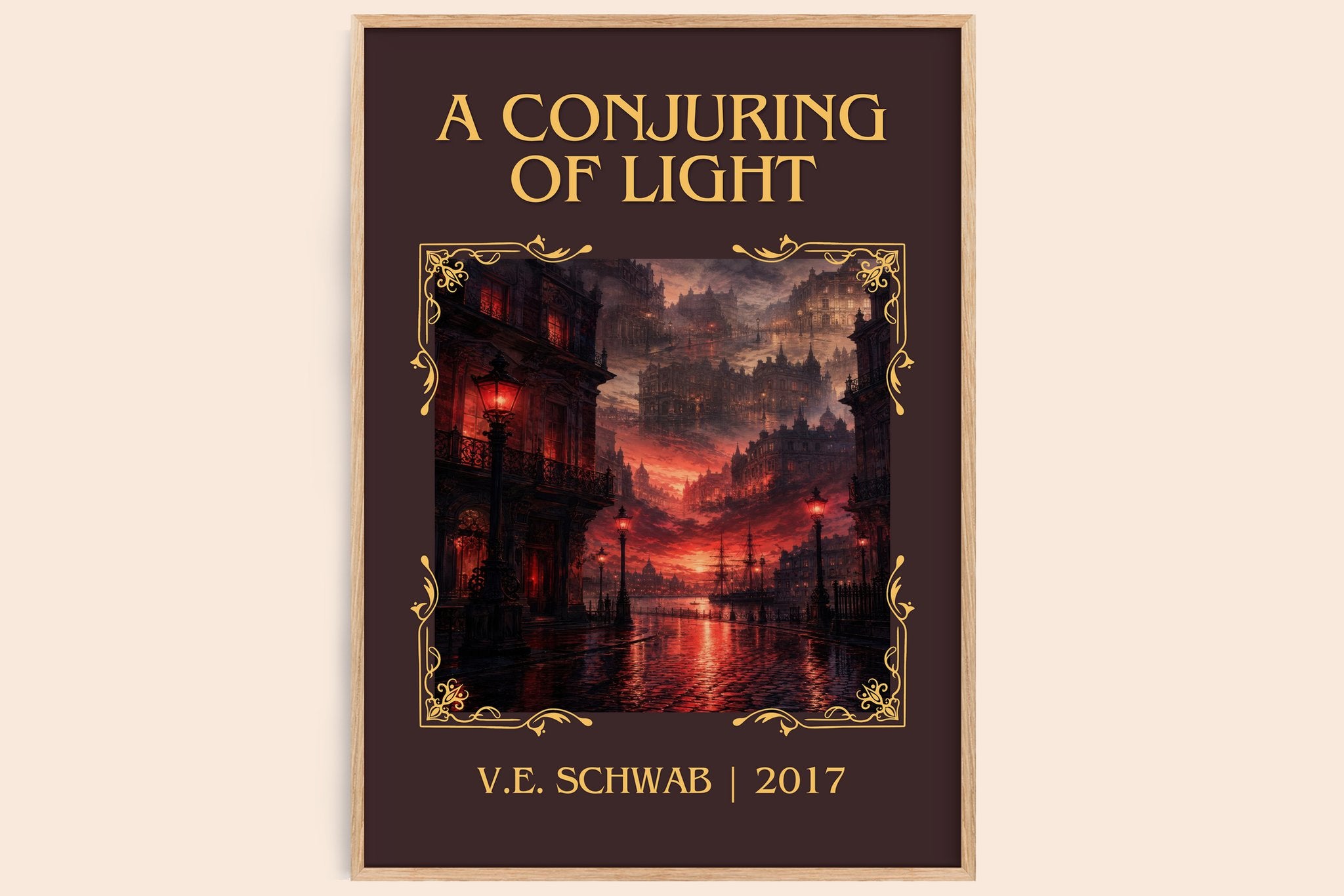 A Conjuring of Light Classic Book Art Print by V.E. Schwab