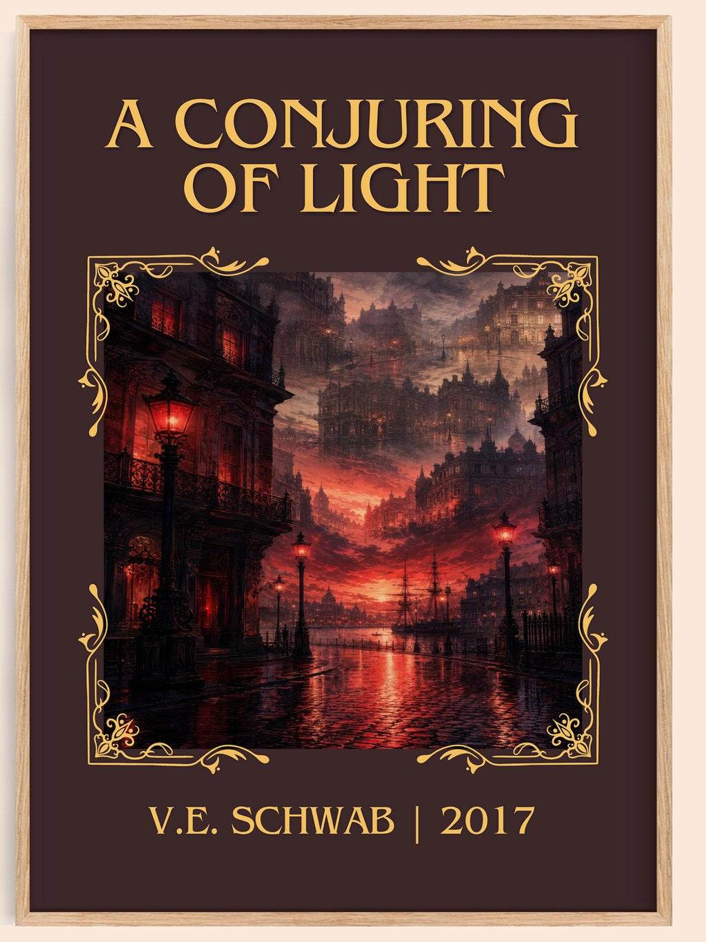 A Conjuring of Light Classic Book Art Print by V.E. Schwab – book poster