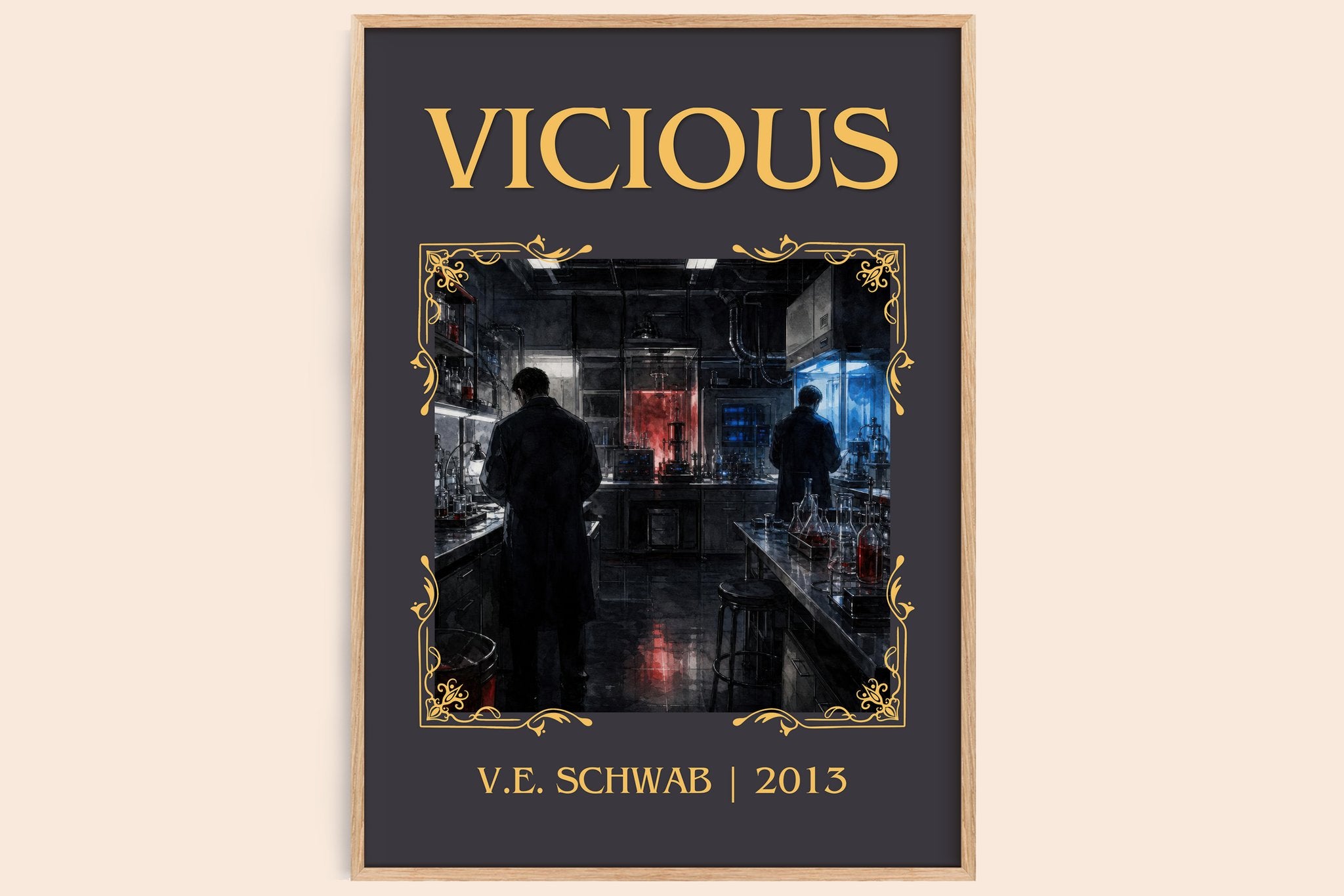 Vicious Classic Book Art Print by V.E. Schwab