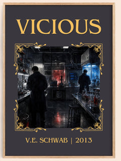 Vicious Classic Book Art Print by V.E. Schwab – book poster
