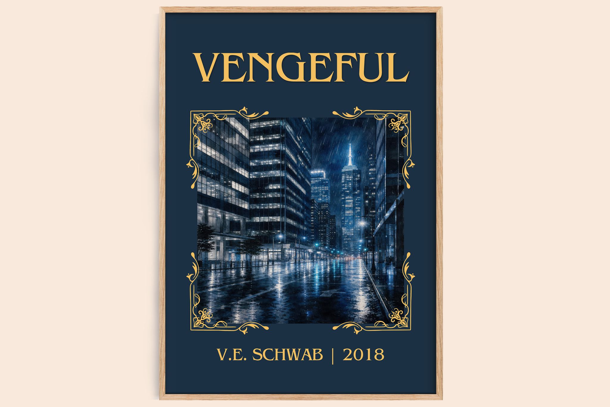 Vengeful Classic Book Art Print by V.E. Schwab