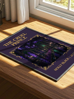 The Cruel Prince Classic Book Art Print by Holly Black – print on a sunlit desk