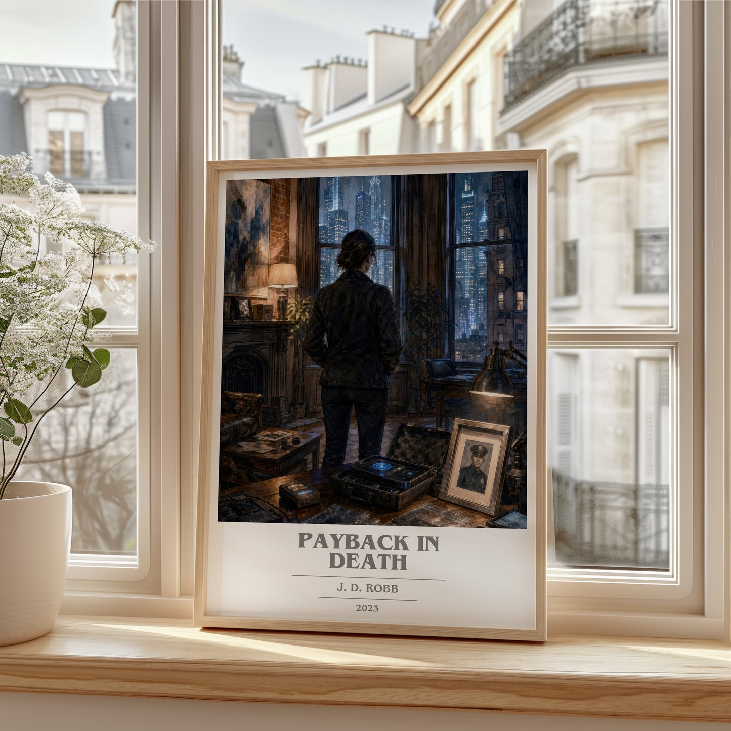 Payback In Death book cover poster colour and style options – J. D. Robb book art