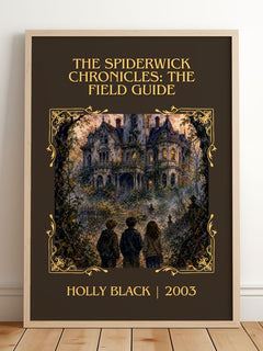 The Spiderwick Chronicles: The Field Guide Classic Book Art Print by Holly Black – framed print leaning on a wooden floor