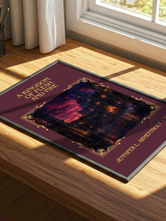 Kingdom of Flesh and Fire Classic Book Art Print by J. Armentrout – print on a sunlit desk