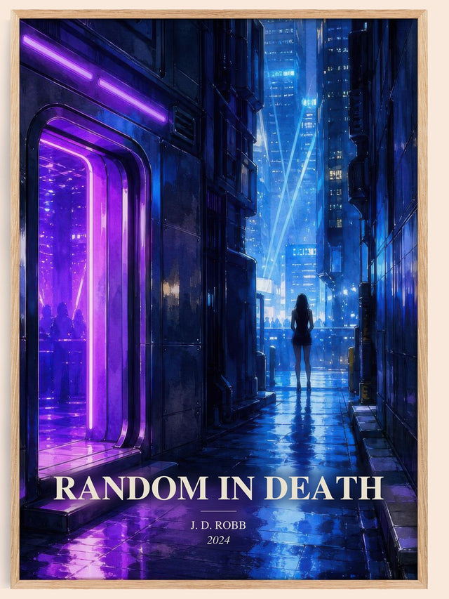 Random In Death Book Watercolour Illustration by J. D. Robb