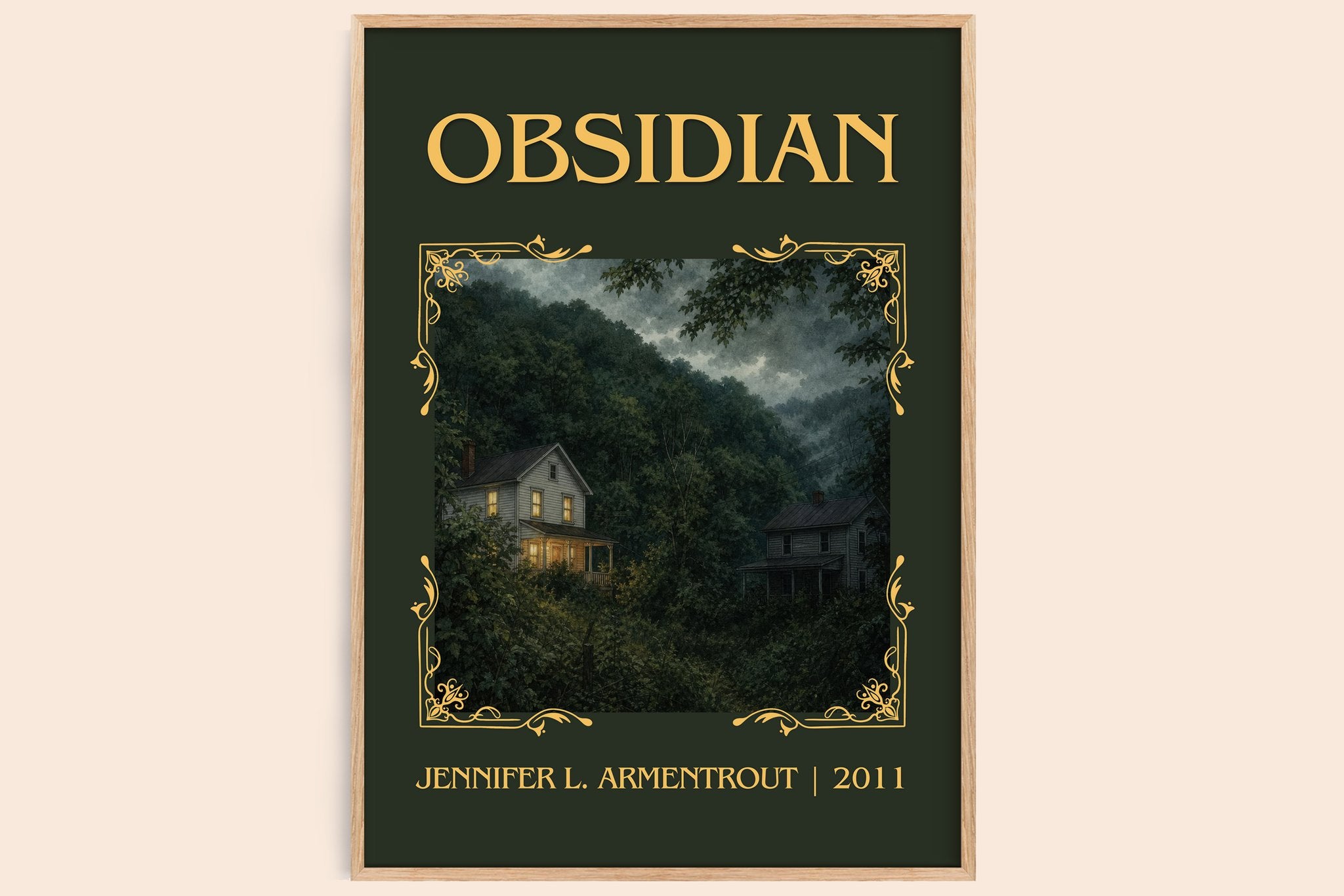 Obsidian Classic Book Art Print by Jennifer L. Armentrout