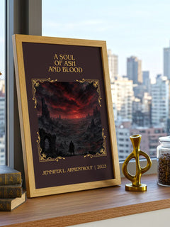 Soul of Ash and Blood Classic Book Art Print by Jennifer L. Armentrout – framed print on a city-view windowsill
