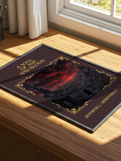 Soul of Ash and Blood Classic Book Art Print by Jennifer L. Armentrout – print on a sunlit desk
