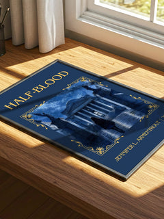 Half-Blood Classic Book Art Print by Jennifer L. Armentrout – print on a sunlit desk