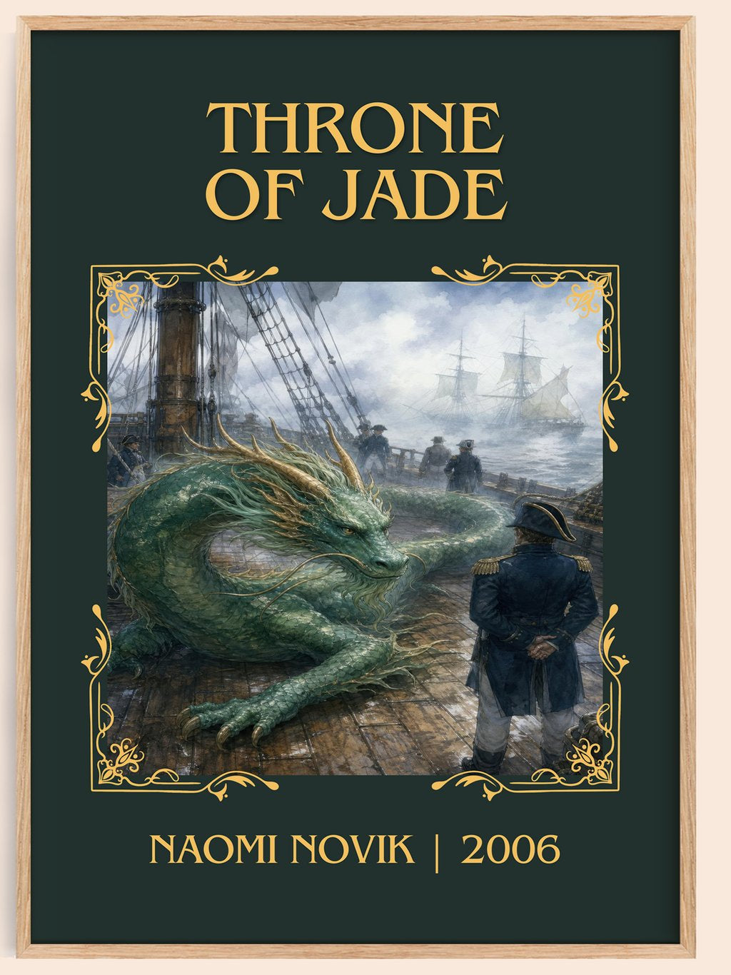 Throne of Jade Classic Book Art Print by Naomi Novik – book poster