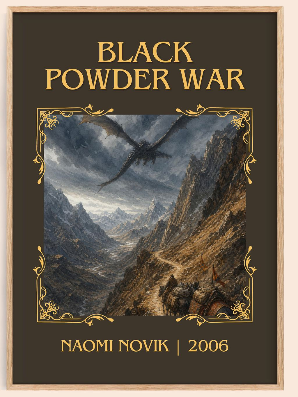 Black Powder War Classic Book Art Print by Naomi Novik – book poster