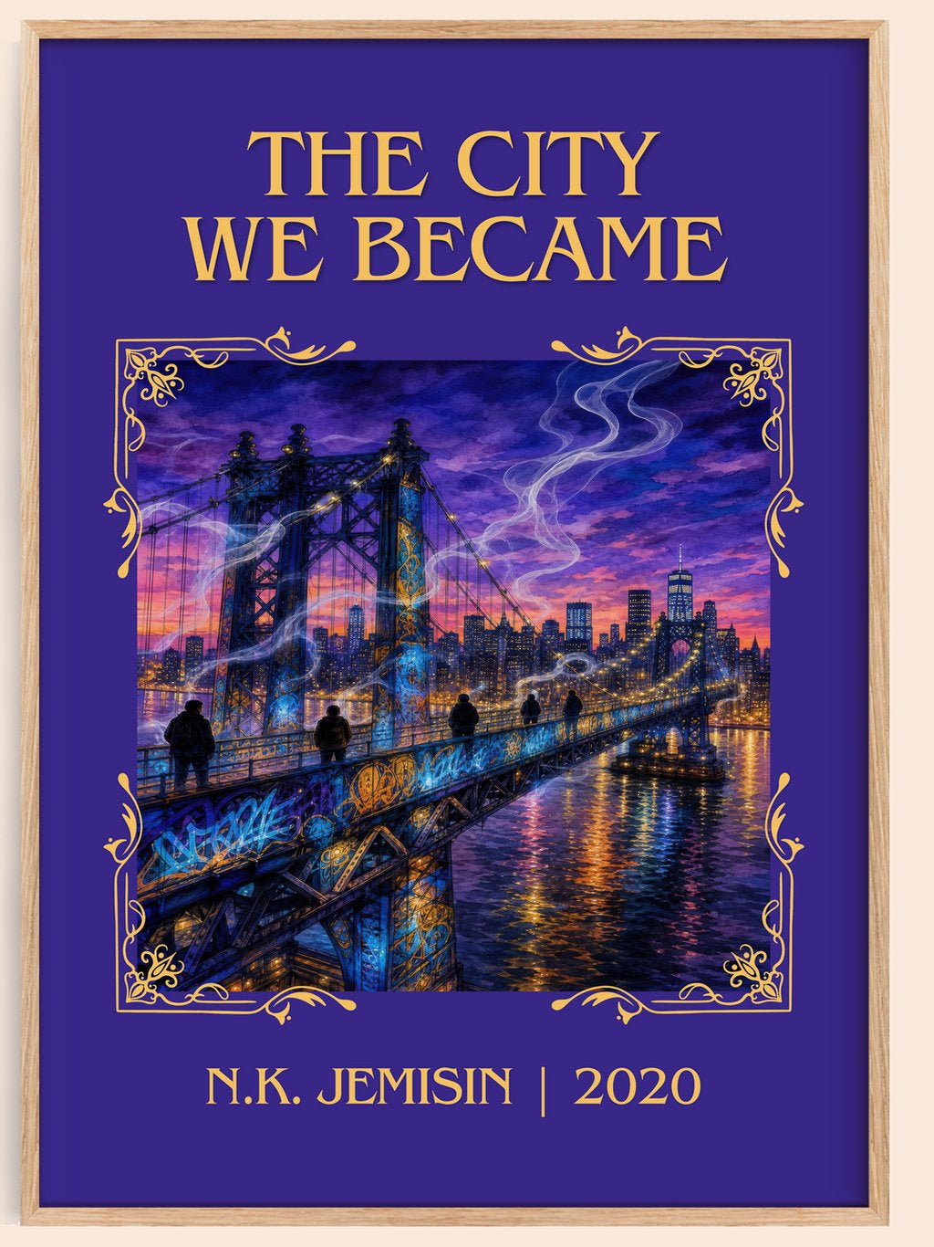 The City We Became Classic Book Art Print by N.K. Jemisin – book poster