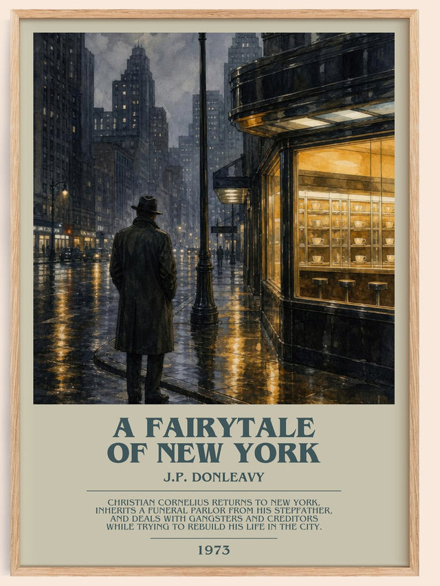 A Fairytale Of New York Bookish Wall Art by J.P. Donleavy