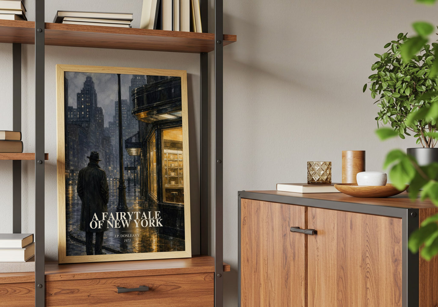 A Fairytale Of New York book watercolour illustration paper finish options – matte satin gloss