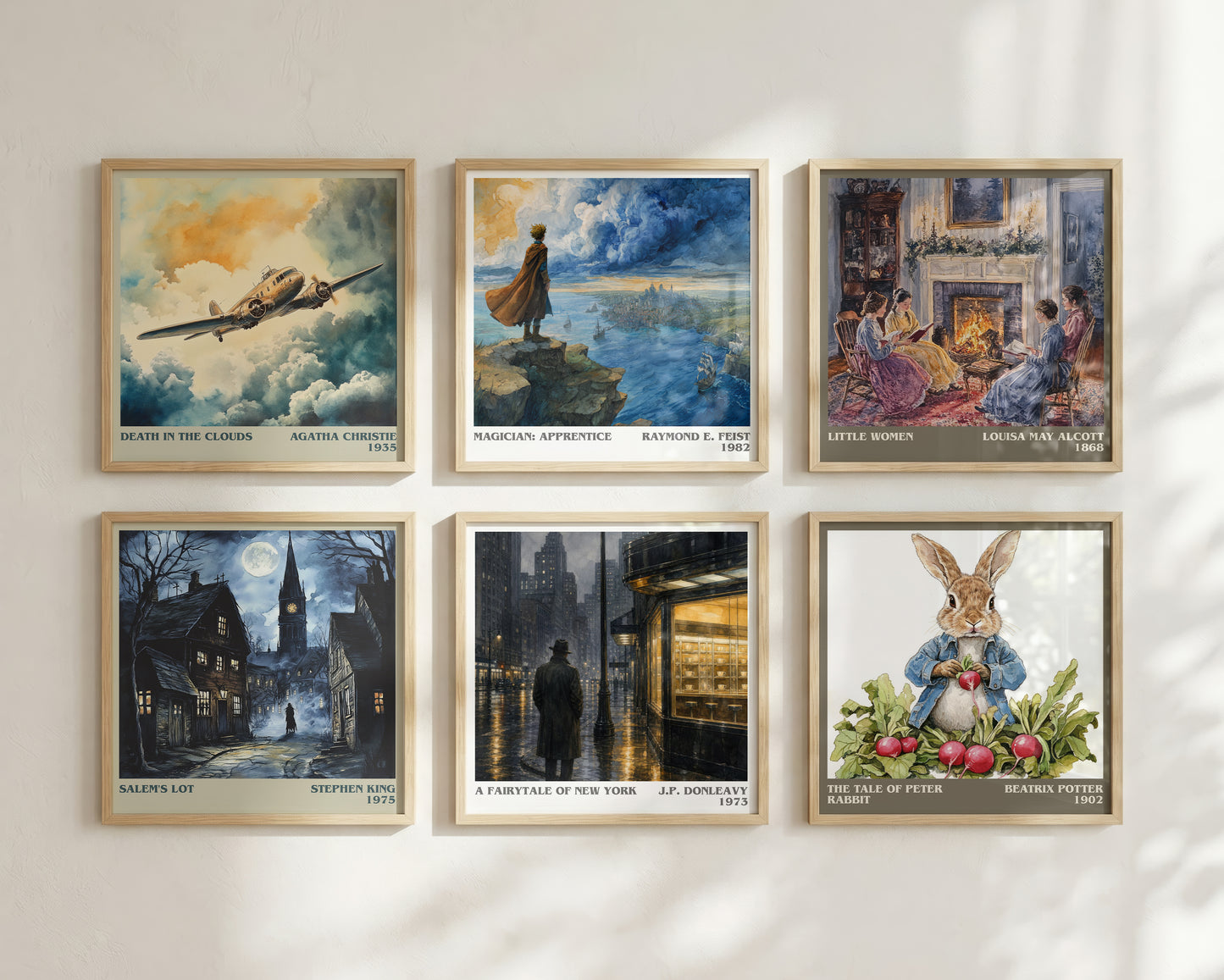 A Fairytale Of New York literary print framed by window – literary home decor