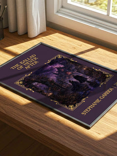 The Ballad of Never After Classic Book Art Print by Stephanie Garber – print on a sunlit desk