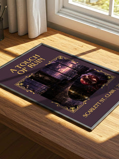 A Touch of Ruin Classic Book Art Print by Scarlett St. Clair – print on a sunlit desk