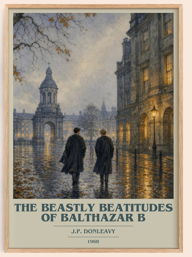 Beastly Beatitudes Of Balthazar B Book Cover Poster by J.P. Donleavy