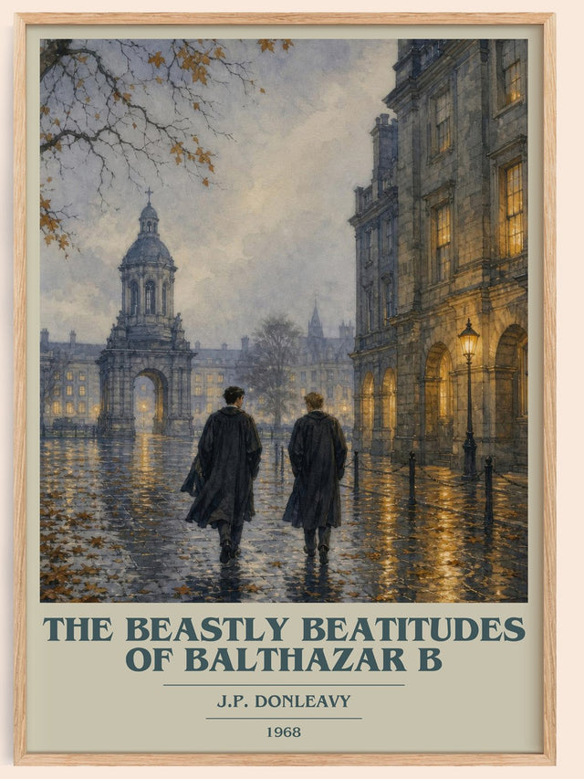 Beastly Beatitudes Of Balthazar B Book Cover Poster by J.P. Donleavy