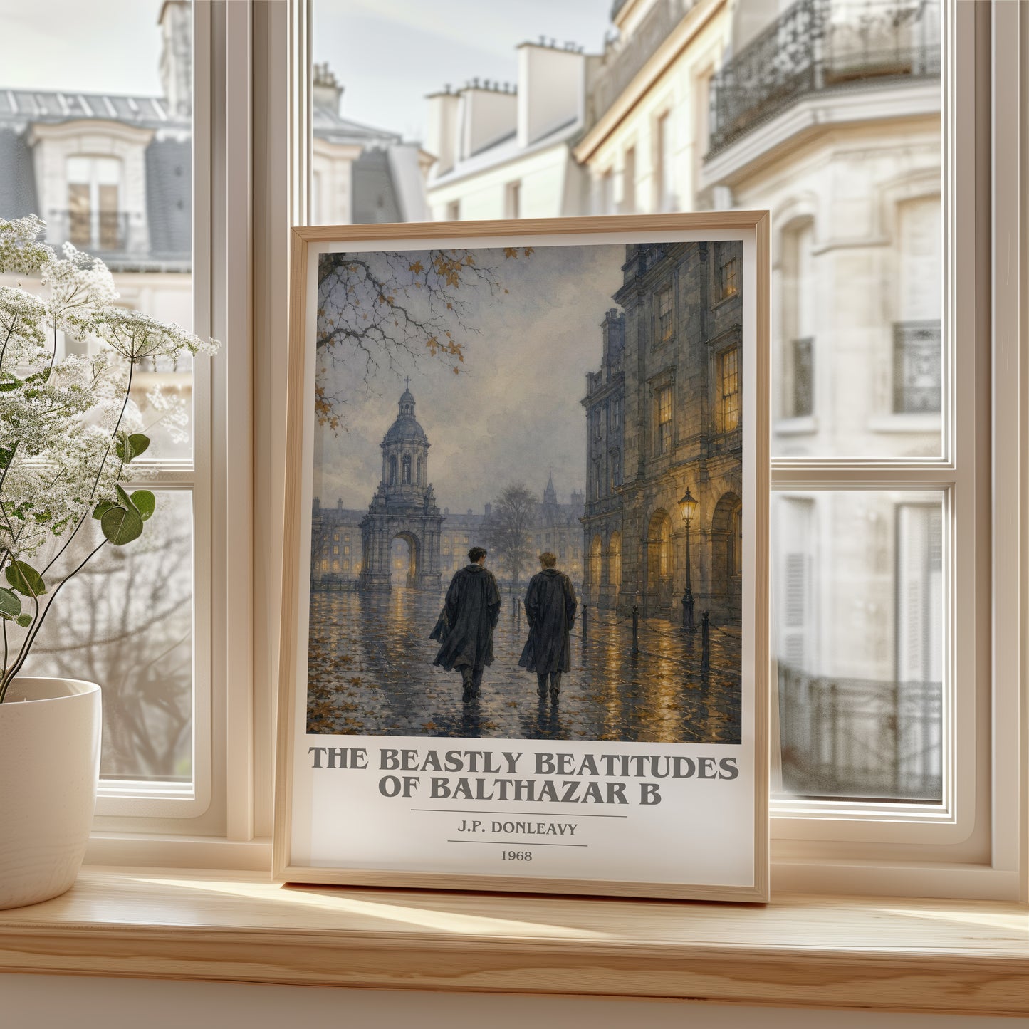 The Beastly Beatitudes Of Balthazar B book cover poster colour and style options – J.P. Donleavy book art