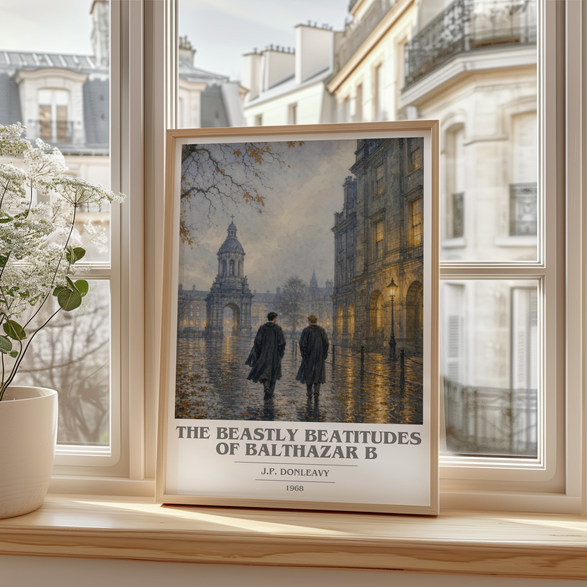 The Beastly Beatitudes Of Balthazar B book cover poster colour and style options – J.P. Donleavy book art