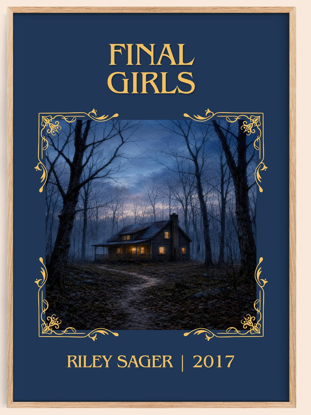Final Girls Classic Book Art Print by Riley Sager – book poster