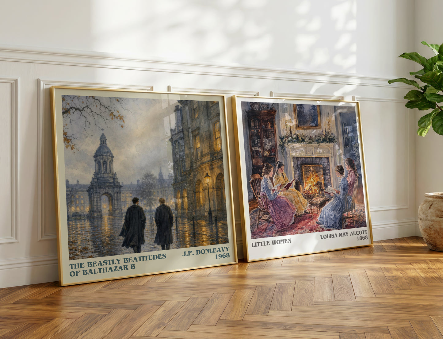 The Beastly Beatitudes Of Balthazar B literary print on bookshelf – J.P. Donleavy fan gift