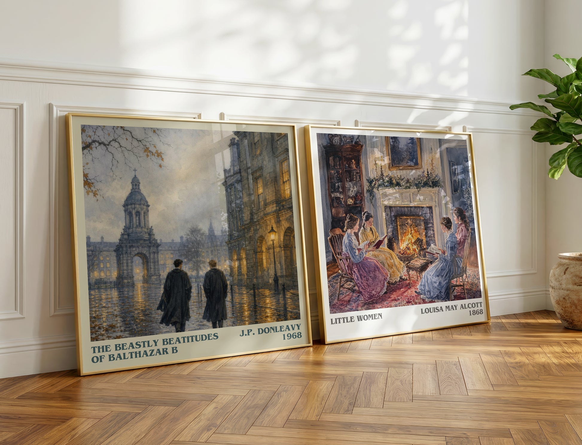 The Beastly Beatitudes Of Balthazar B literary print on bookshelf – J.P. Donleavy fan gift