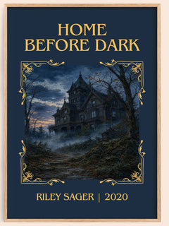 Home Before Dark Classic Book Art Print by Riley Sager – book poster