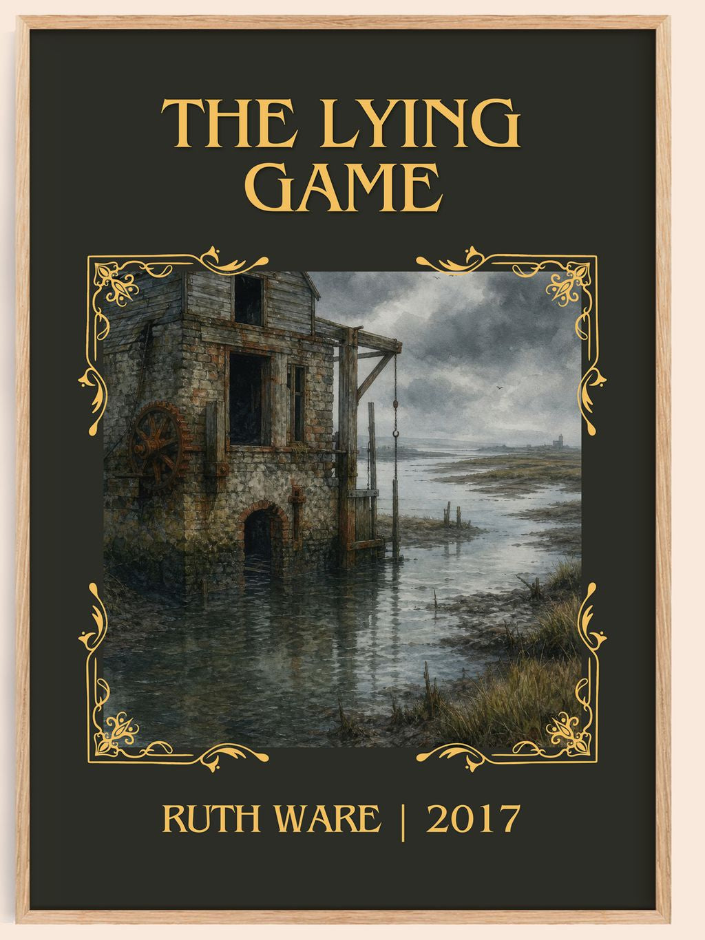 The Lying Game Classic Book Art Print by Ruth Ware – book poster