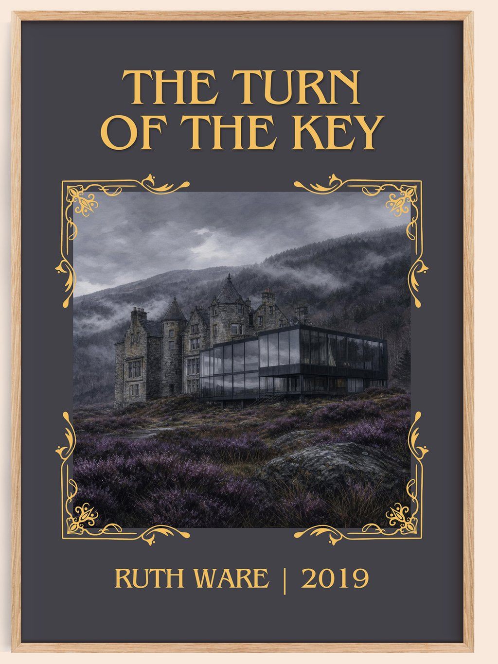 The Turn of the Key Classic Book Art Print by Ruth Ware – book poster
