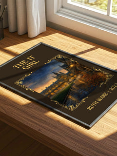 The It Girl Classic Book Art Print by Ruth Ware – print on a sunlit desk
