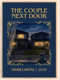 The Couple Next Door Classic Book Art Print by Shari Lapena – book poster