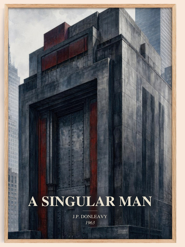 A Singular Man Book Watercolour Illustration by J.P. Donleavy
