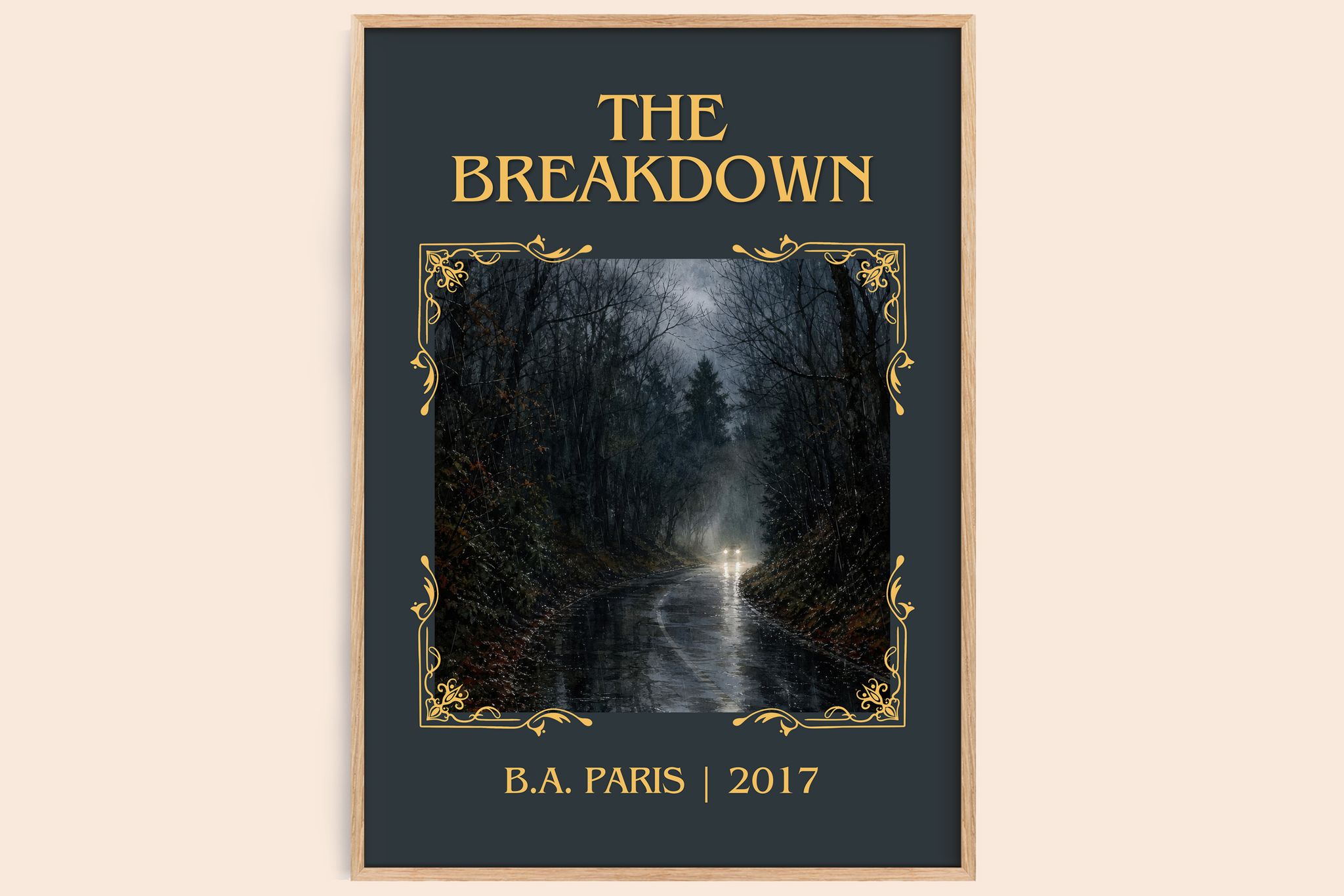 The Breakdown Classic Book Art Print by B.A. Paris