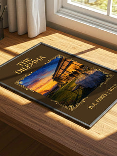 The Dilemma Classic Book Art Print by B.A. Paris – print on a sunlit desk