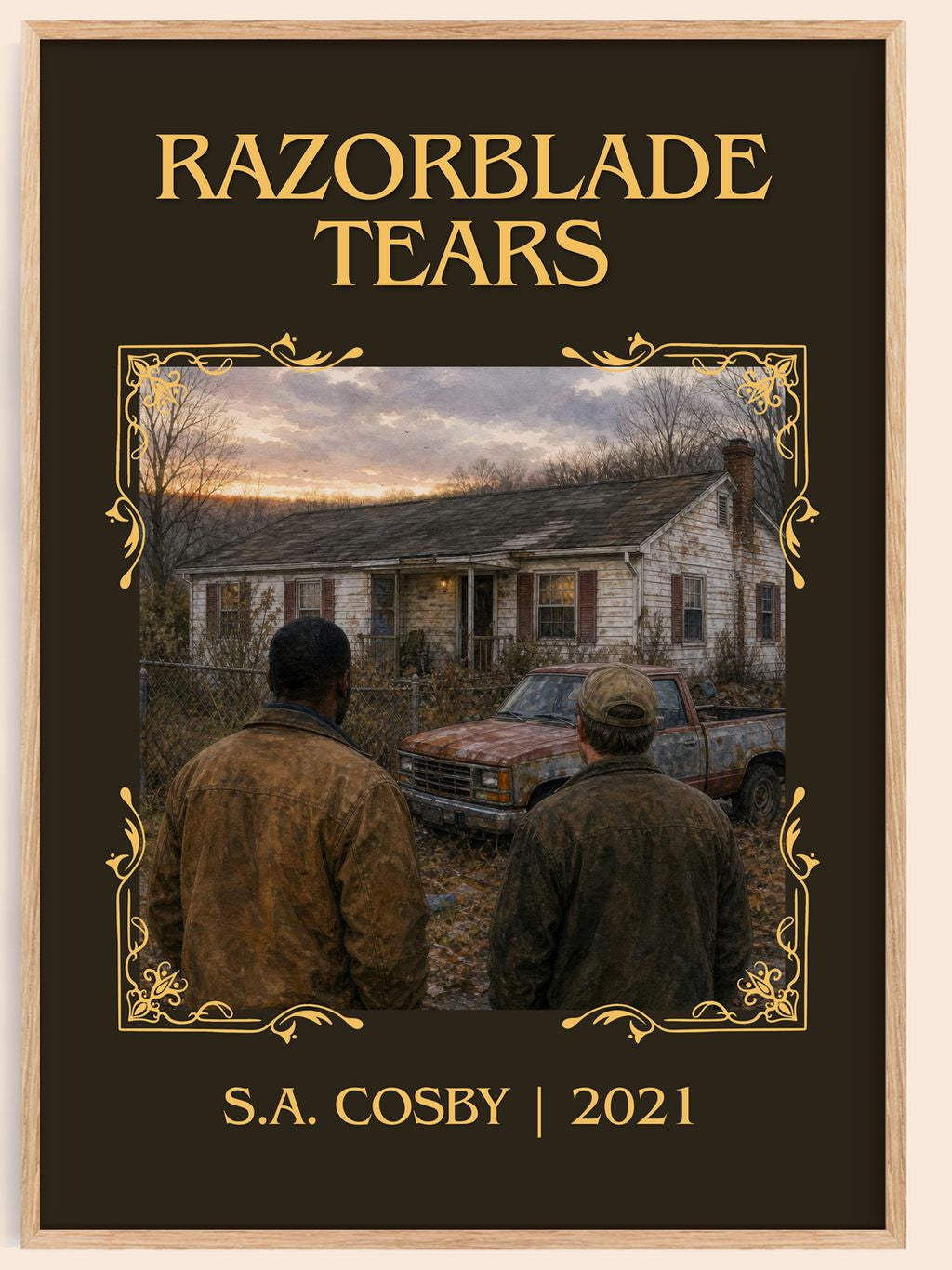 Razorblade Tears Classic Book Art Print by S.A. Cosby – book poster