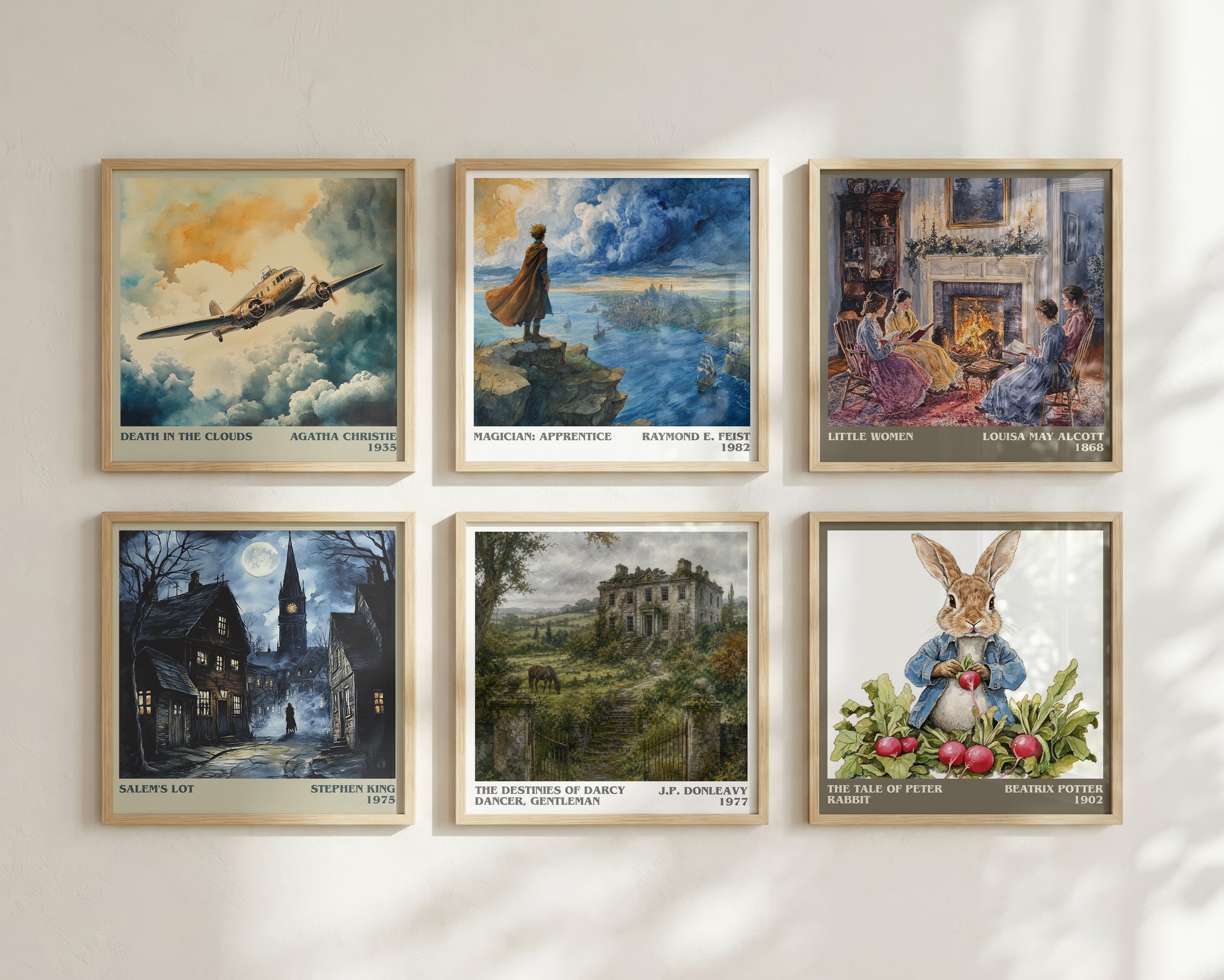 The Destinies Of Darcy Dancer, Gentleman literary print framed by window – literary home decor