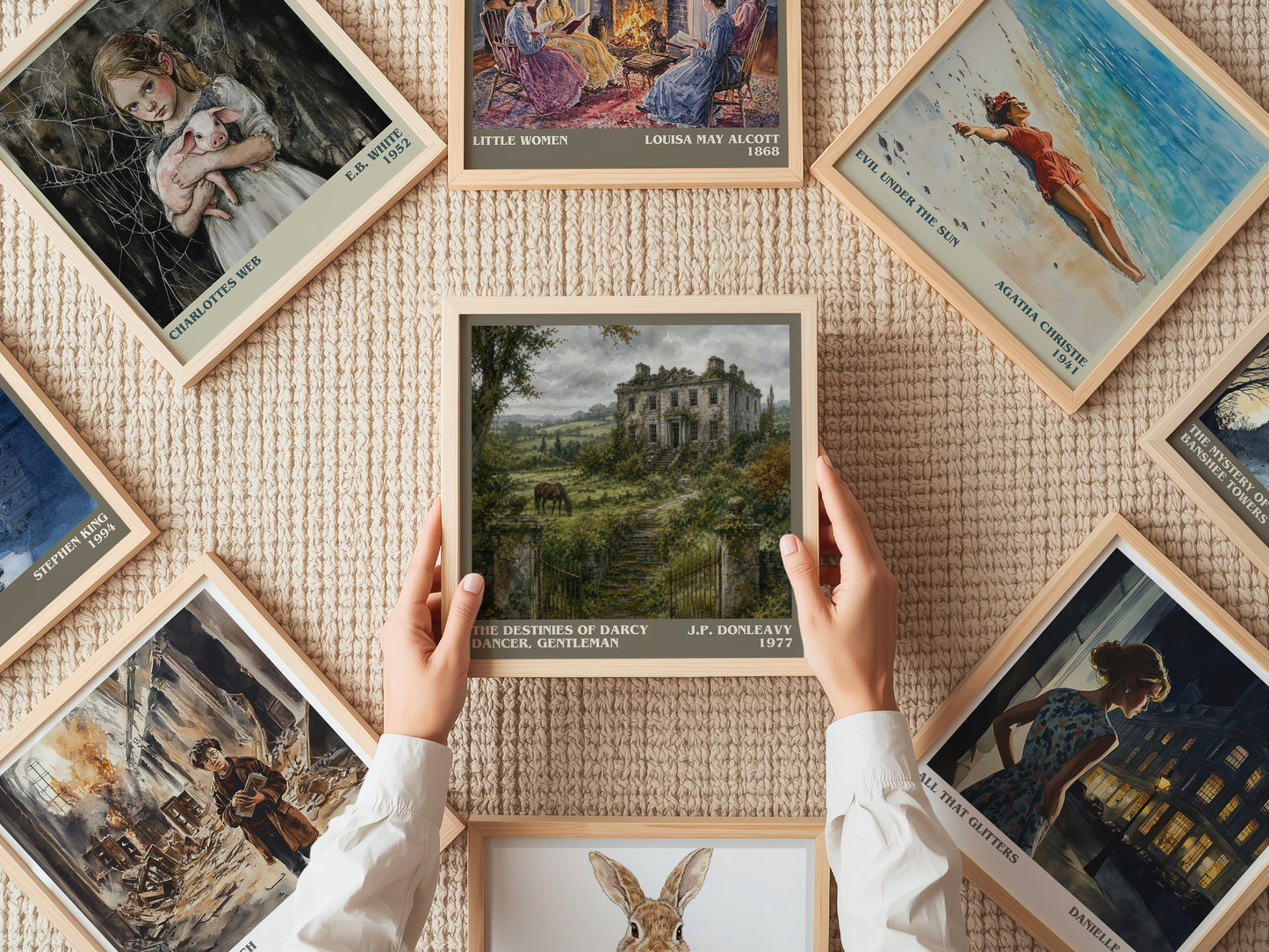 The Destinies Of Darcy Dancer, Gentleman literary book poster framed on wall – literary fiction wall art