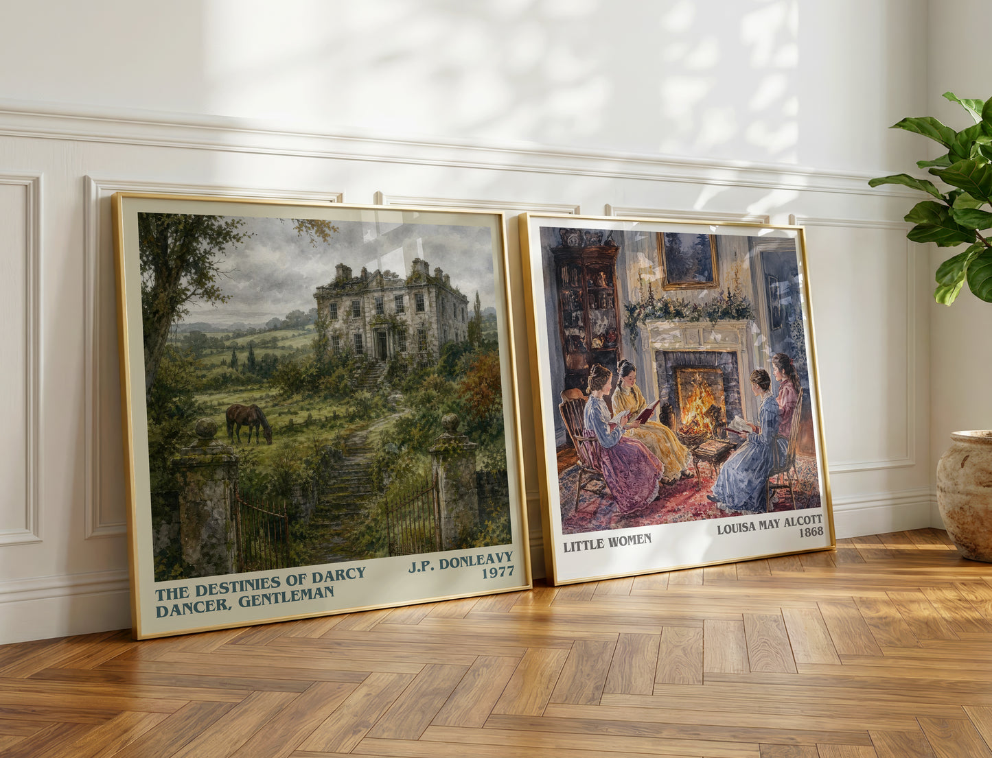 The Destinies Of Darcy Dancer, Gentleman literary print on bookshelf – J.P. Donleavy fan gift