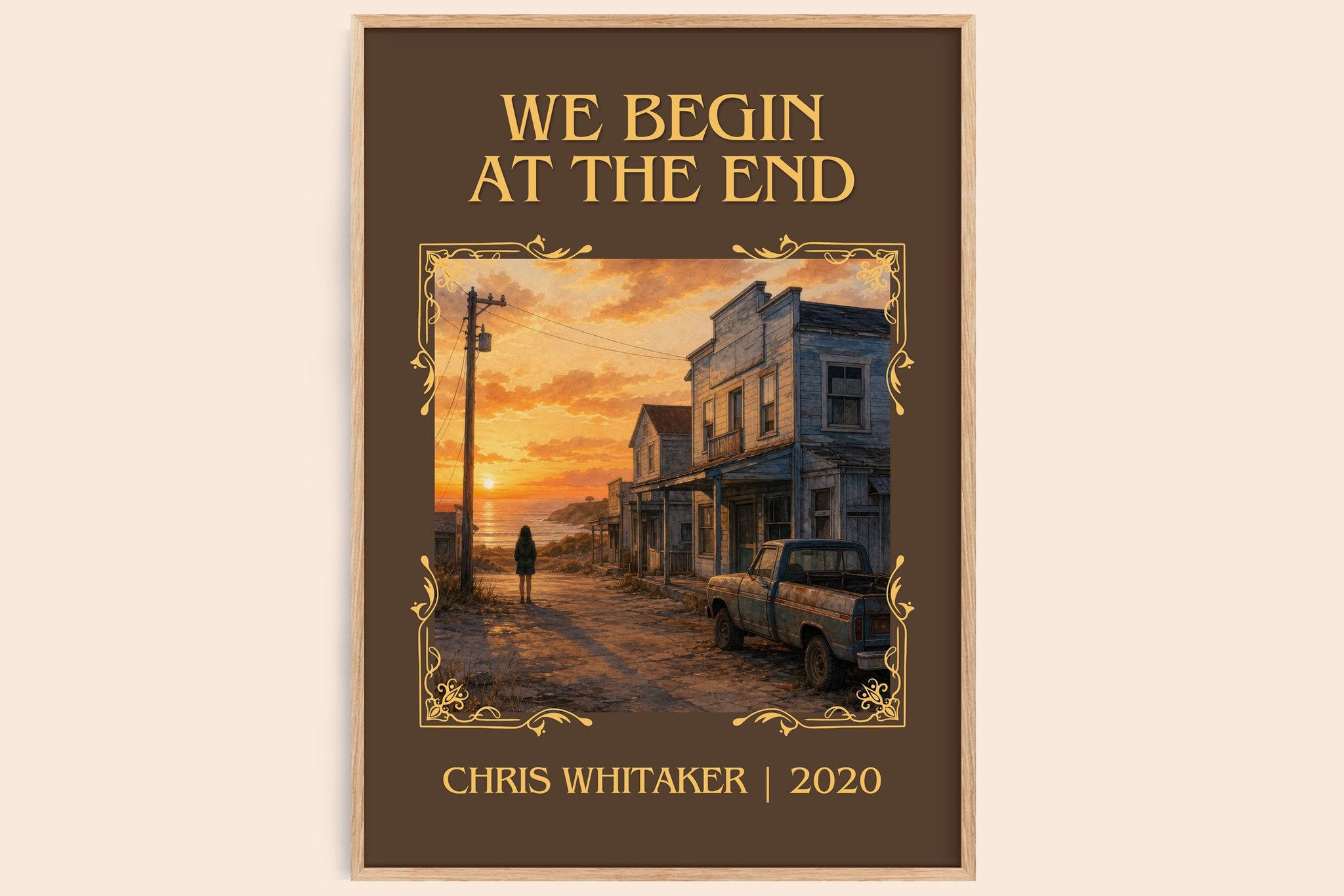 We Begin at the End Classic Book Art Print by Chris Whitaker