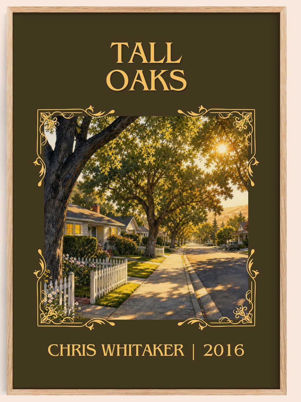 Tall Oaks Classic Book Art Print by Chris Whitaker – book poster
